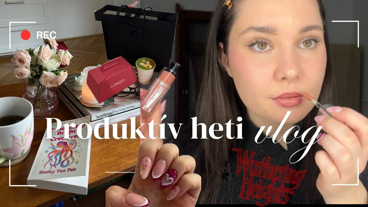 Produktív heti vlog★ edzés, körmös, valentin-nap üvöltő szelek premier