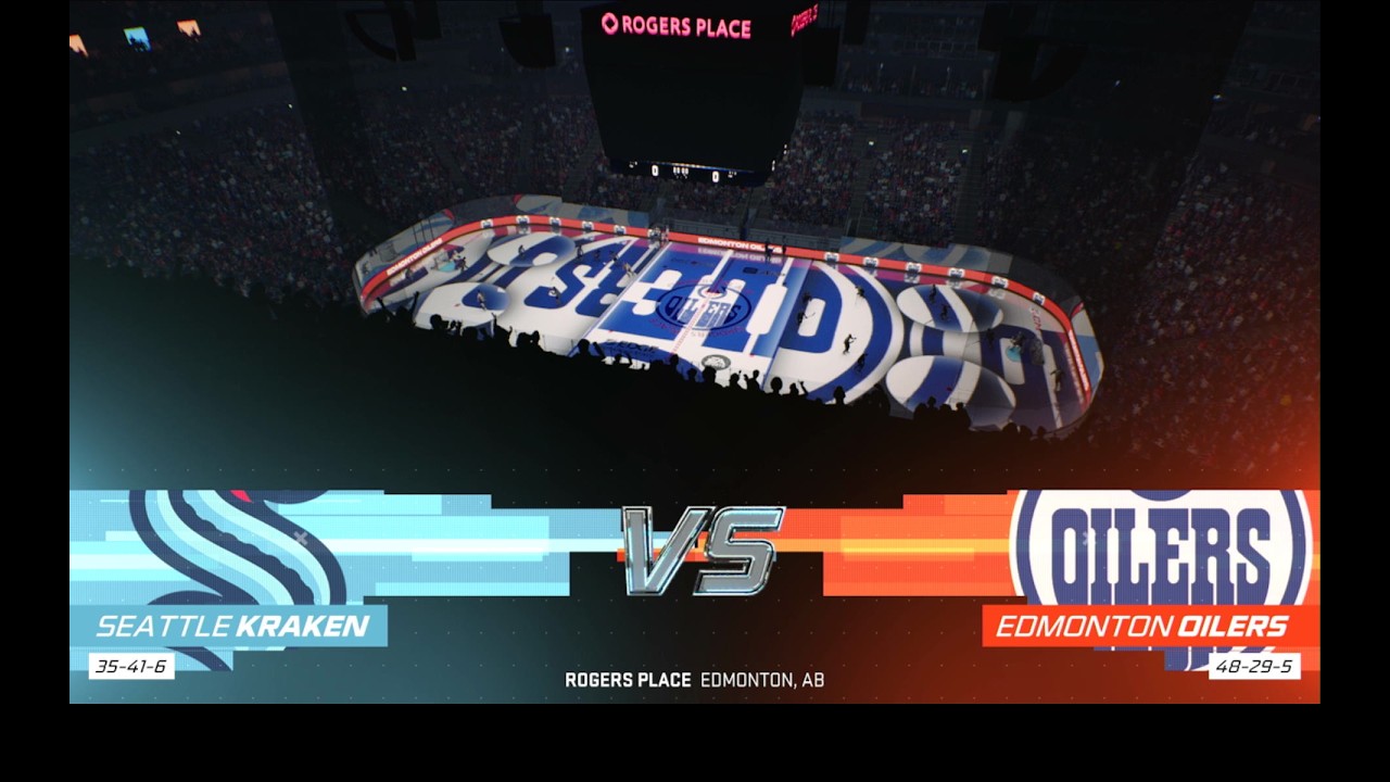 Nhl February madness round 32 Game 16 Seattle Kraken Vs Edmonton Oilers
