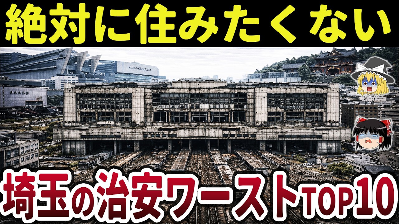【日本地理】ここには住むな！埼玉の治安の悪い地域ランキングTOP10【ゆっくり解説】