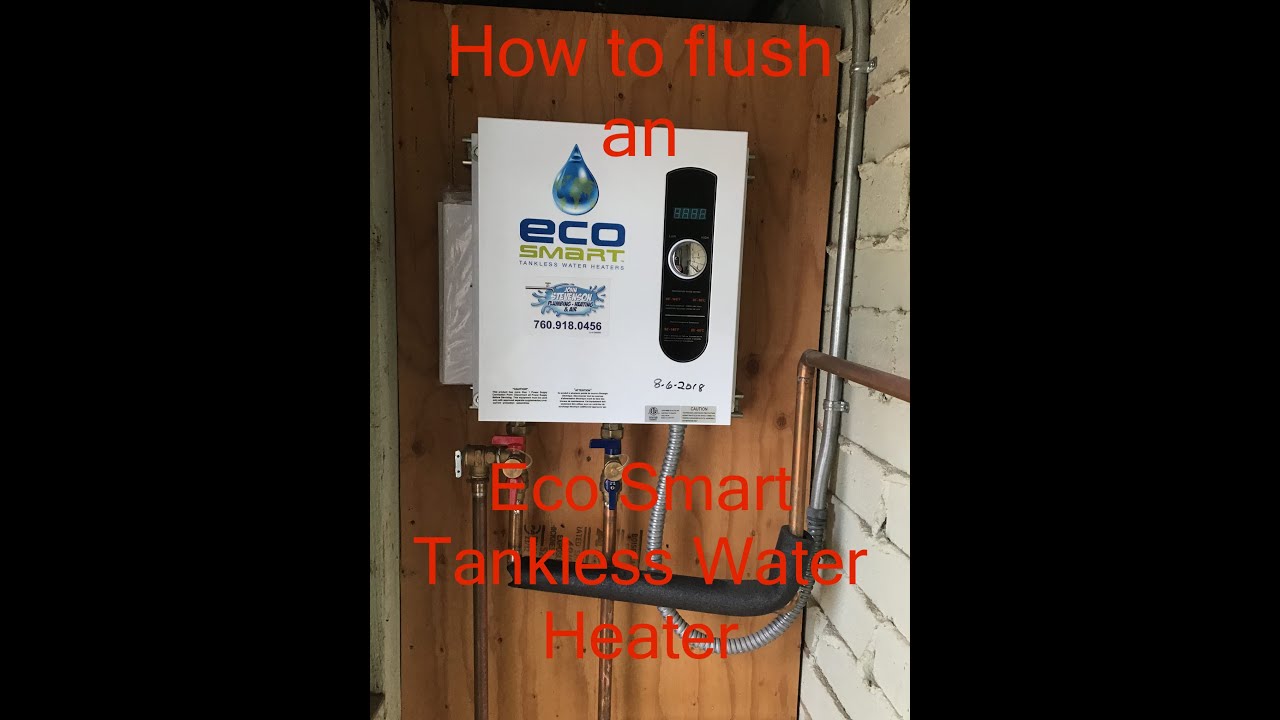 How to flush a electric tankless water heater