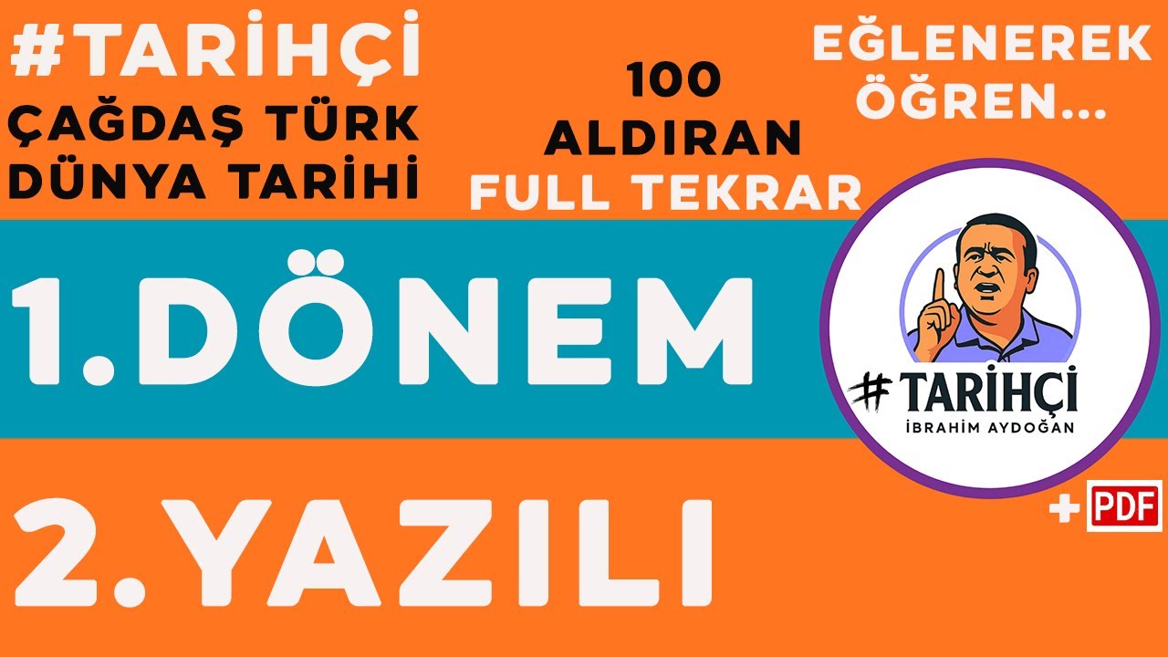 12.Sınıf Çağdaş Türk ve Dünya Tarihi 1.Dönem 2.Yazılı - Full Tekrar - 2025-2026