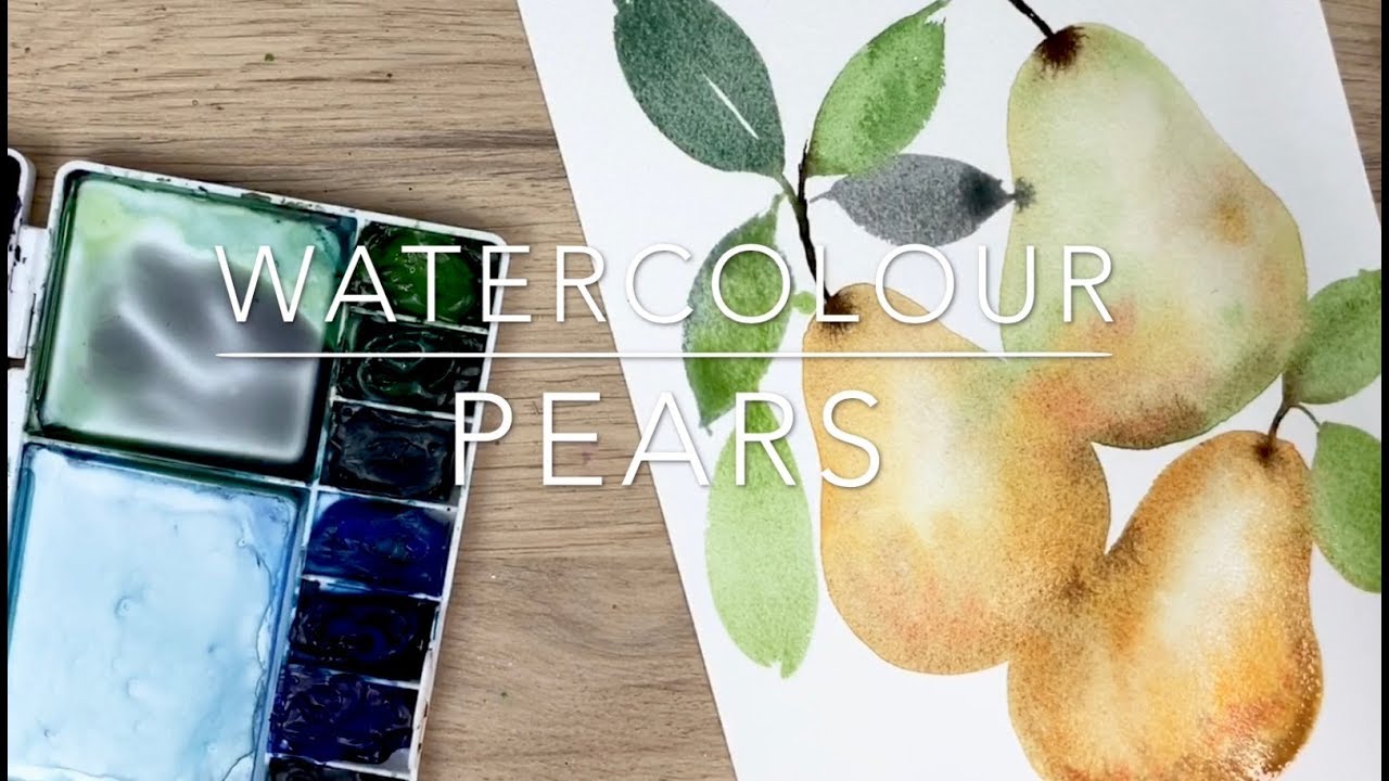 Watercolour Pears