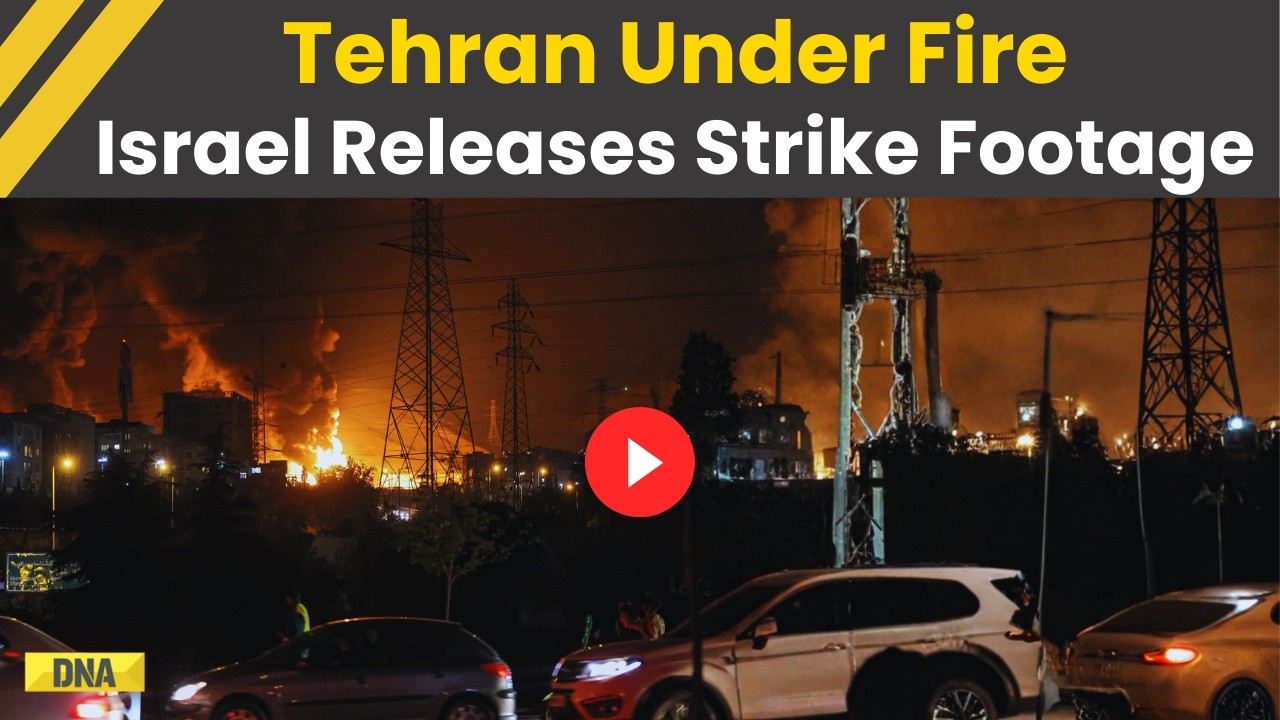 Iran Israel War: Israeli Army Releases Footage Of Devastating Strikes On Central Tehran | Iran News