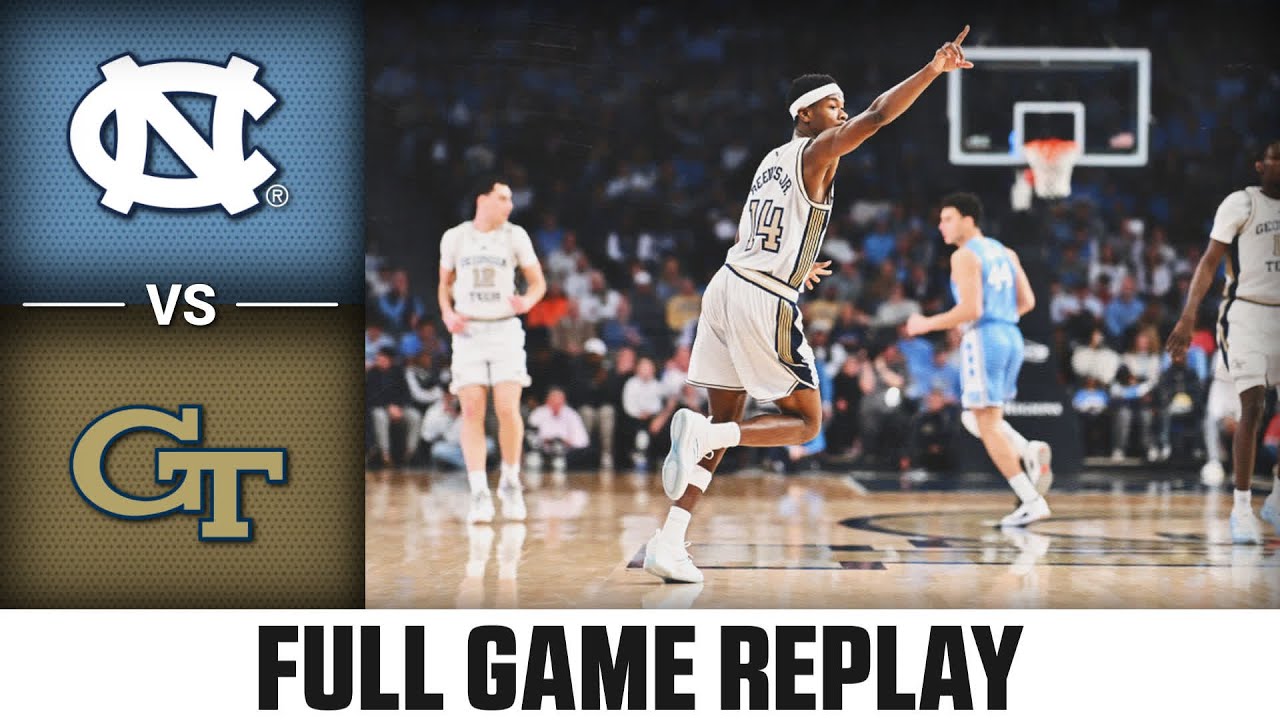 North Carolina vs. Georgia Tech Full Game Replay | 2025-26 ACC Men's Basketball