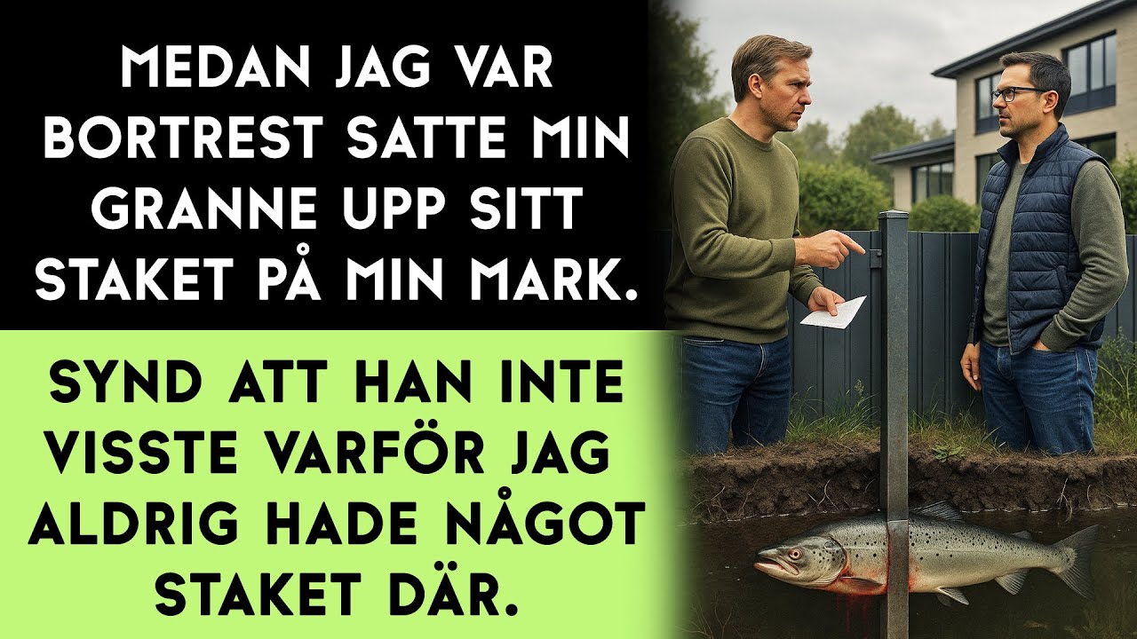 Min granne stal en del av min tomt. Men han förstod inte vad det var han egentligen tog