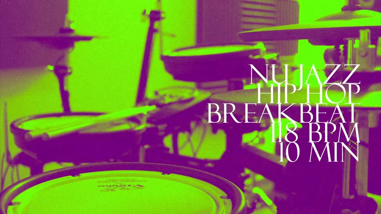 Free Drum Loops - Nu Jazz Hip hop Breakbeat 118 BPM 10 min - Download