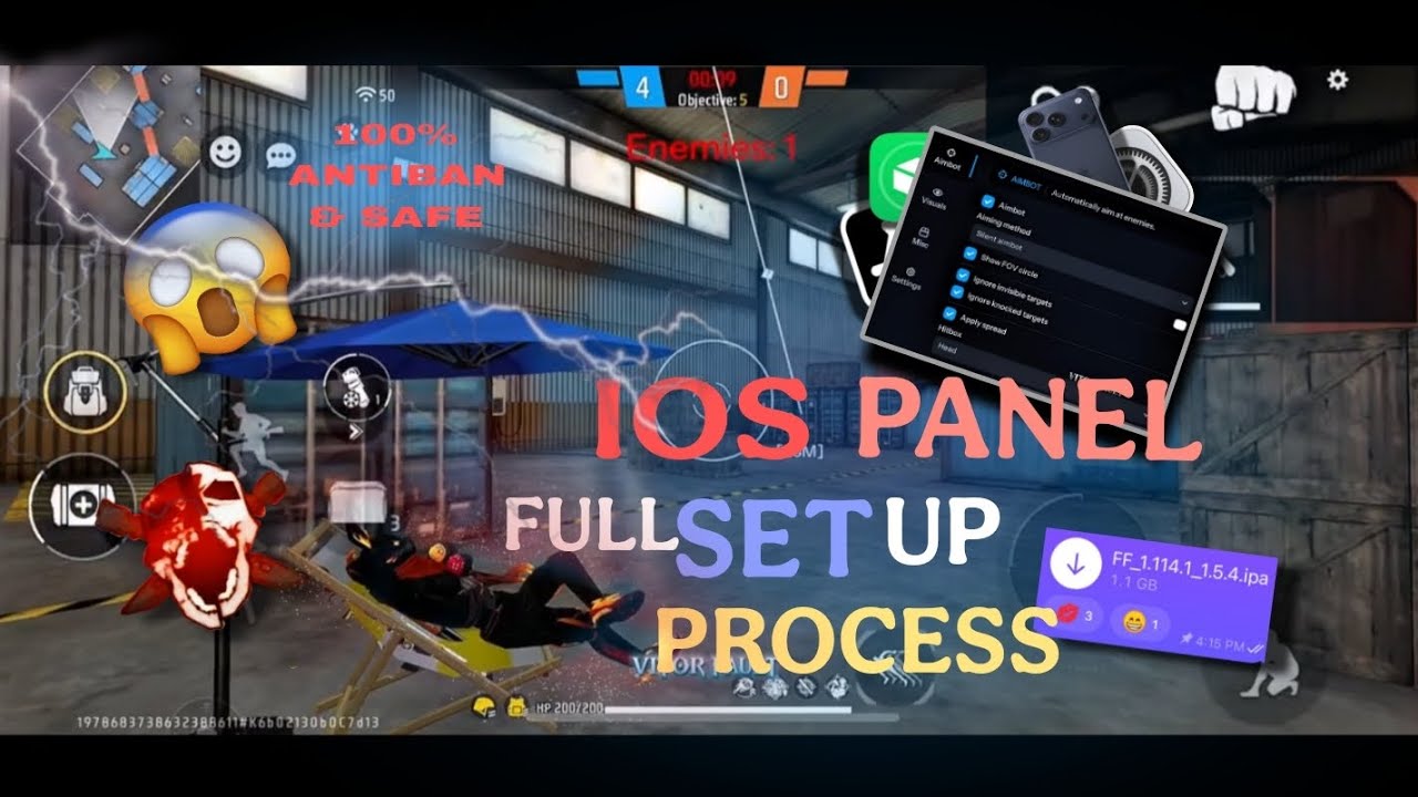 IOS PANEL FULL SETUP PROCESS IN FREE FIRE #panel #antban #freefire 