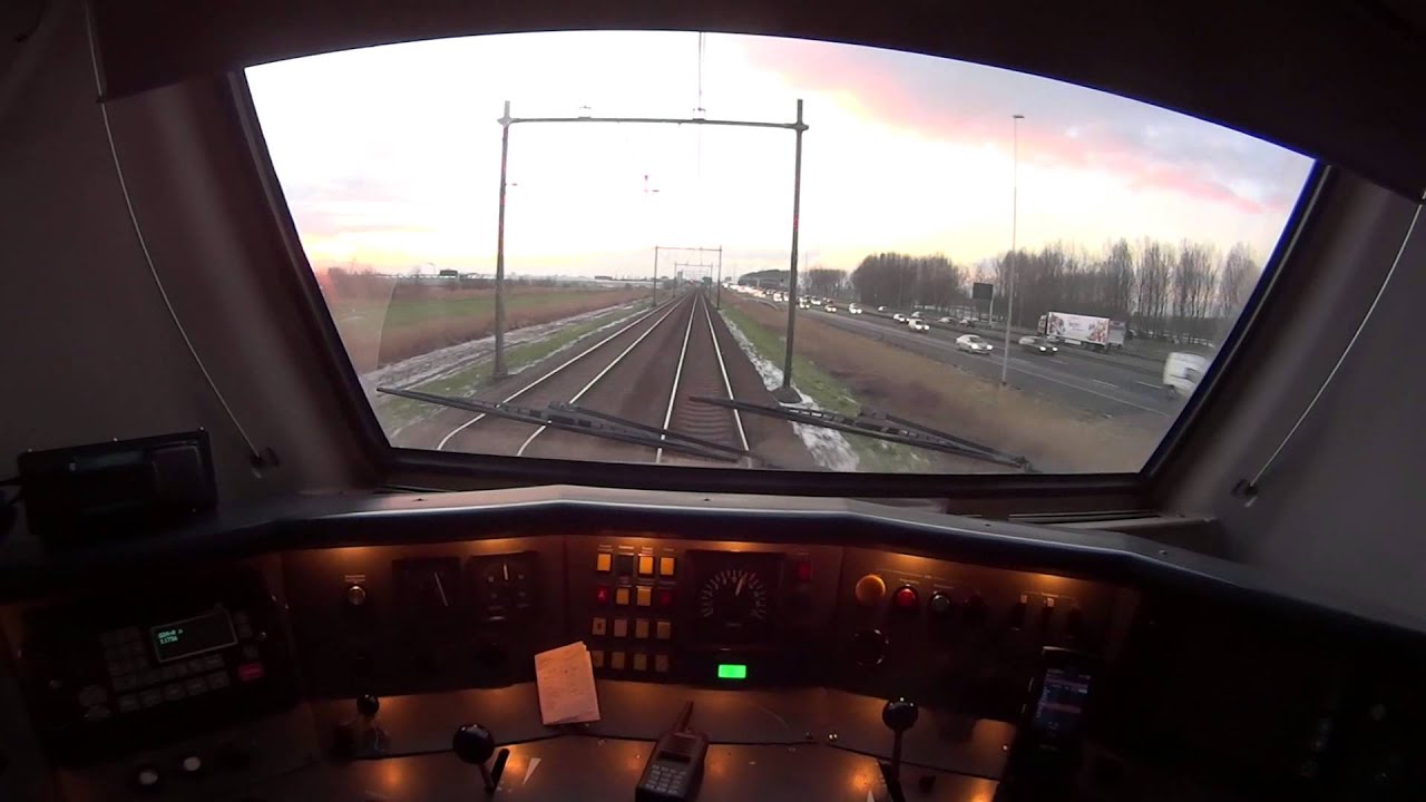 Real Train Driver's View VIRM Gouda - Den Haag Centraal 2015