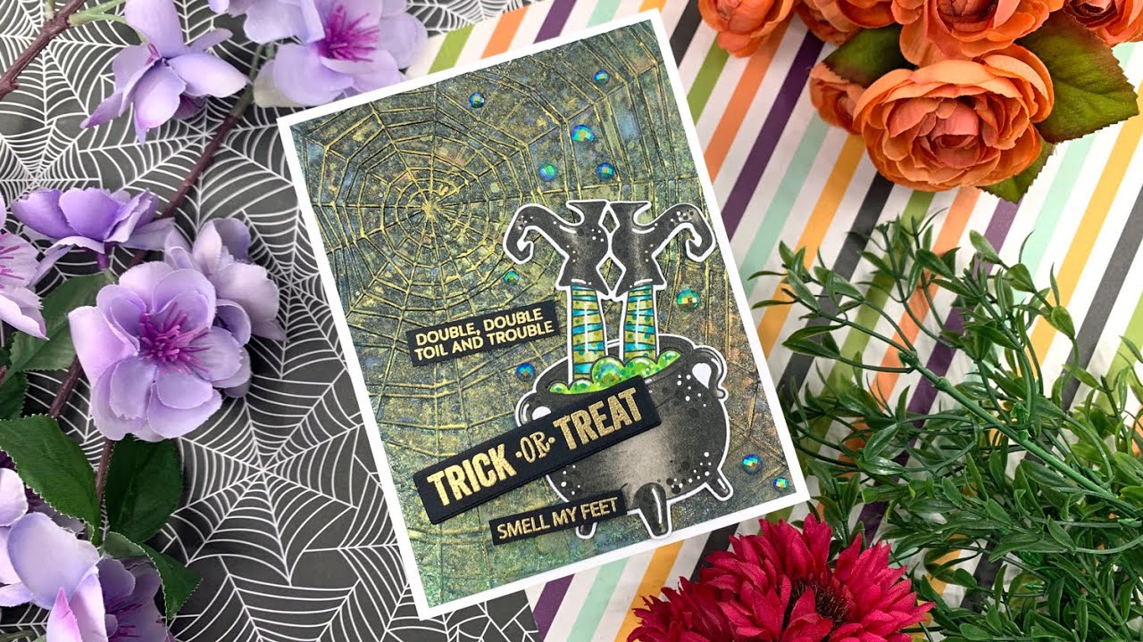 Mica Stain + Foundry Wax Web Background | AmyR Halloween 2022 Series #10