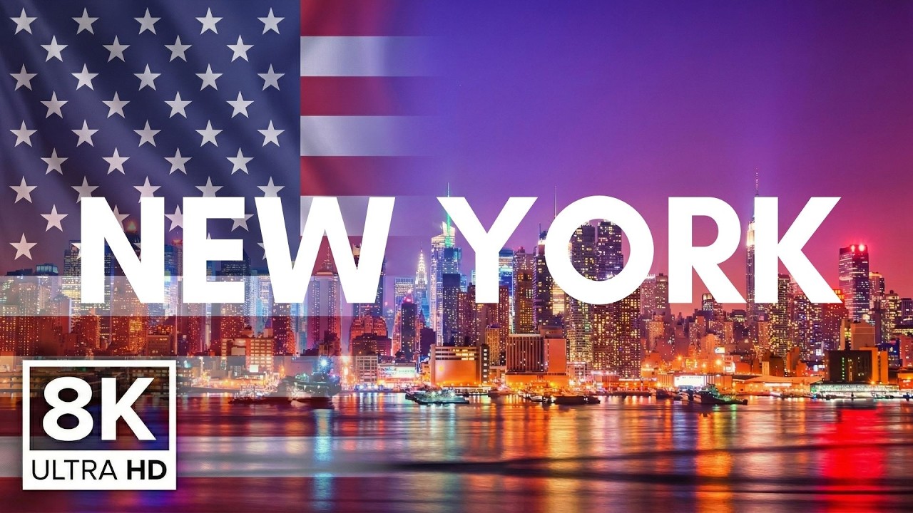 NEW YORK 8K HDR | Manhattan, Brooklyn & Times Square