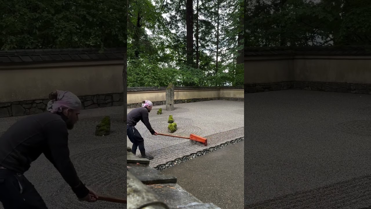 Stone garden design in Oregon&rsquo;s Portland Japanese Garden #travel #nature #gardens #japanesegarden