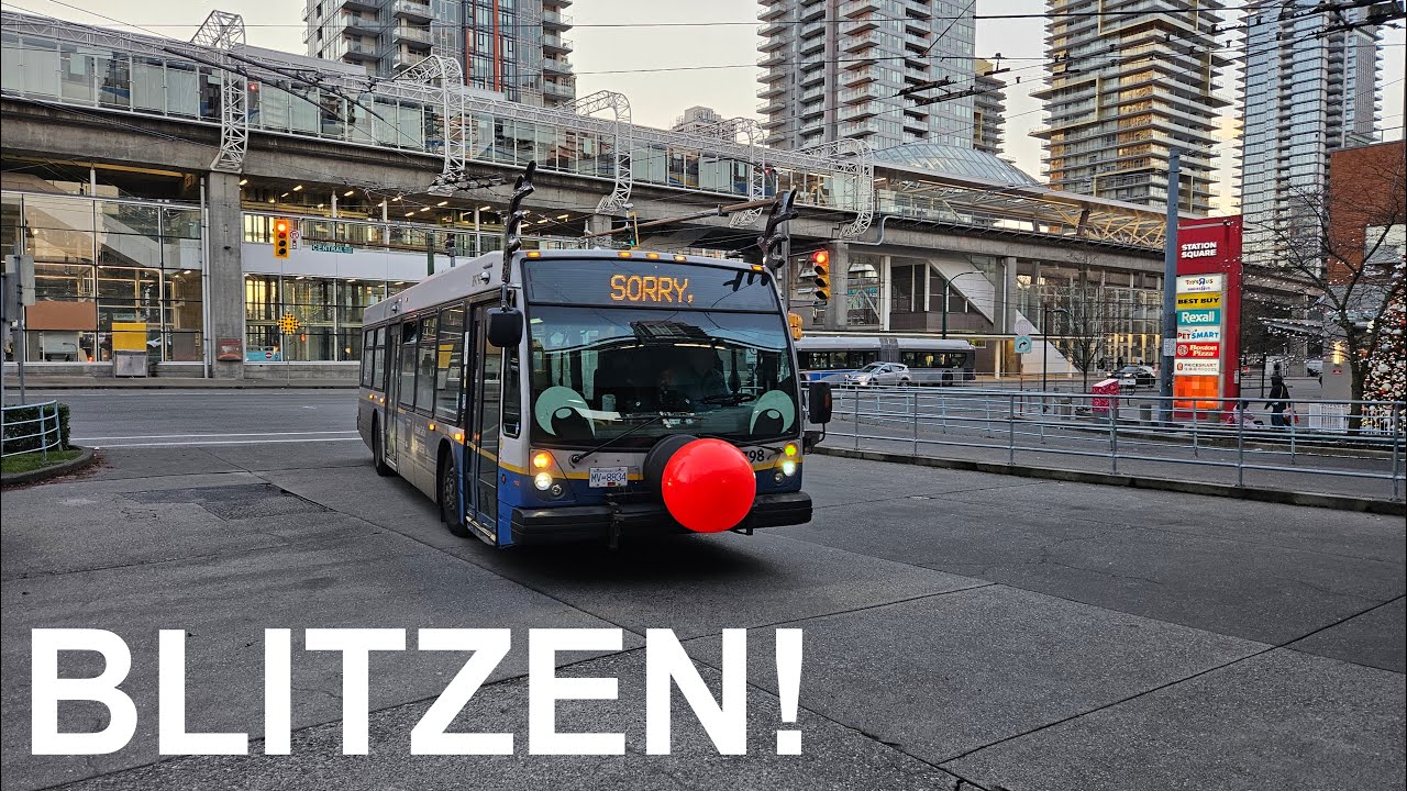 Blitzen the Reindeer Bus! - TransLink (CMBC) 2008 NovaBus LFS No. 9798 (ex-West Van 802) on line 222