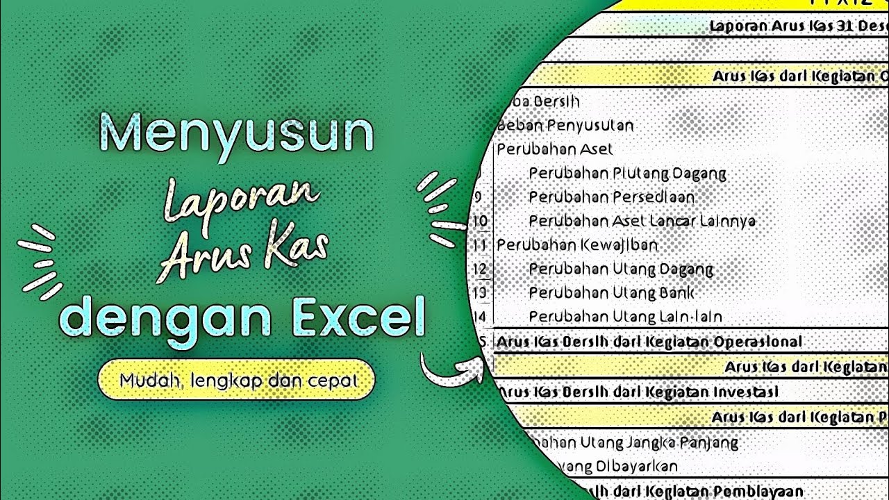 Menyusun Laporan Arus Kas dengan Excel