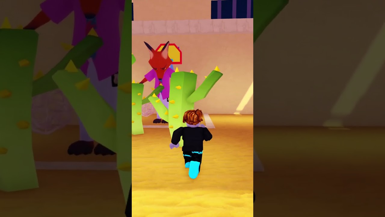 Bacon vs ZOOTOPIA POLICE FAMILY PRISON RUN#roblox #shorts