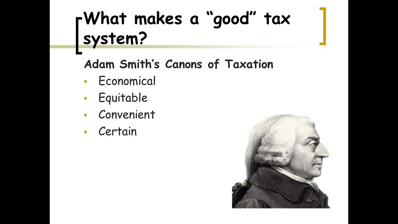 Adam Smith&rsquo;s Canons of Taxation