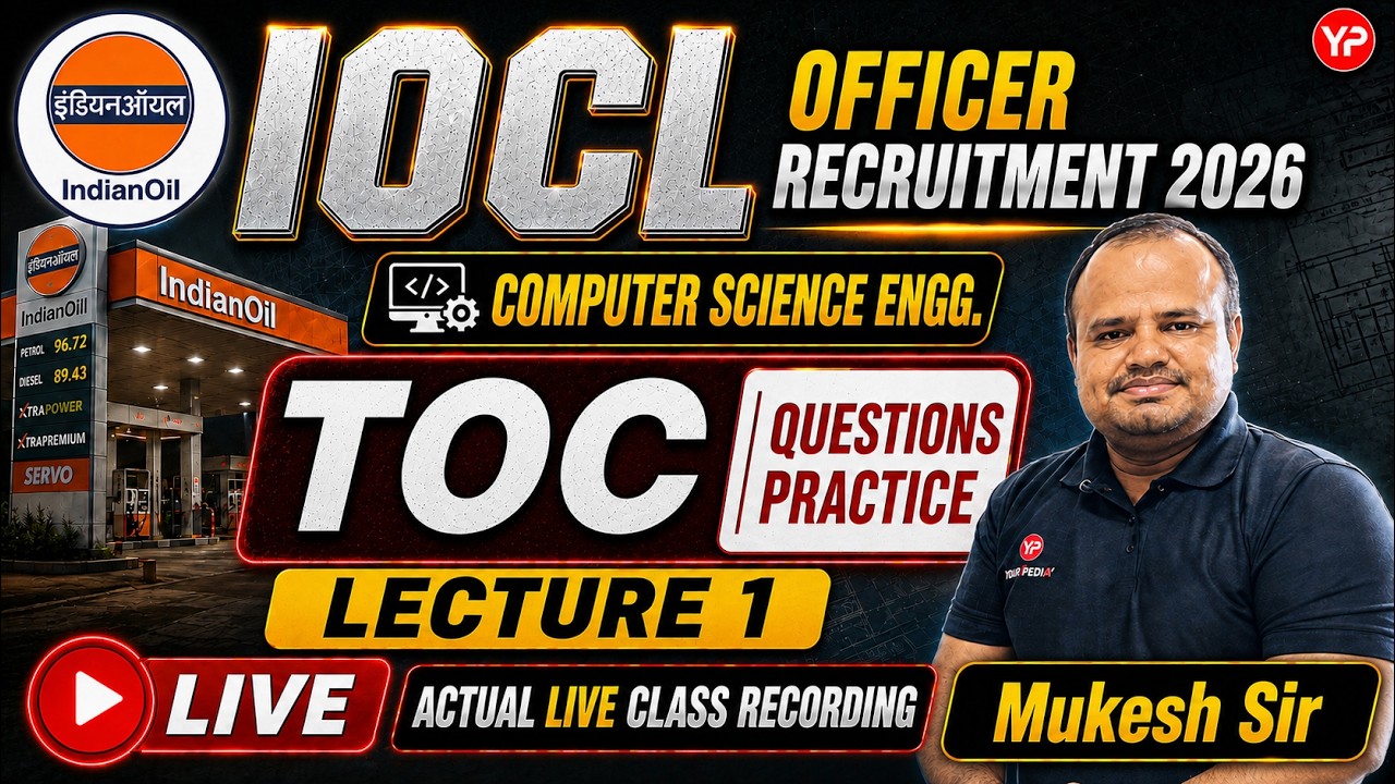 TOC (Question Practice) Lec-1 for IOCL OfficerComputer Science Engg. Exam Preparation 2026