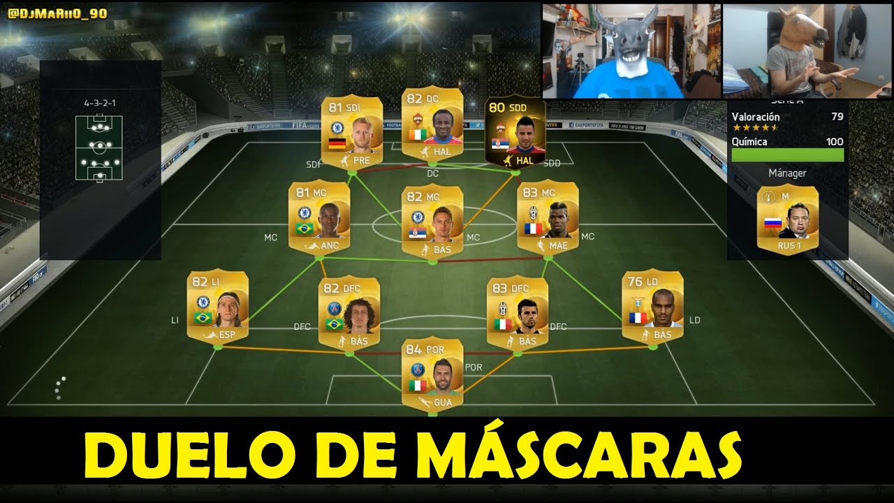 FIFA 15 | DUELO DE MÁSCARAS | DjMaRiiO vs Estrimo | Ultimate Team