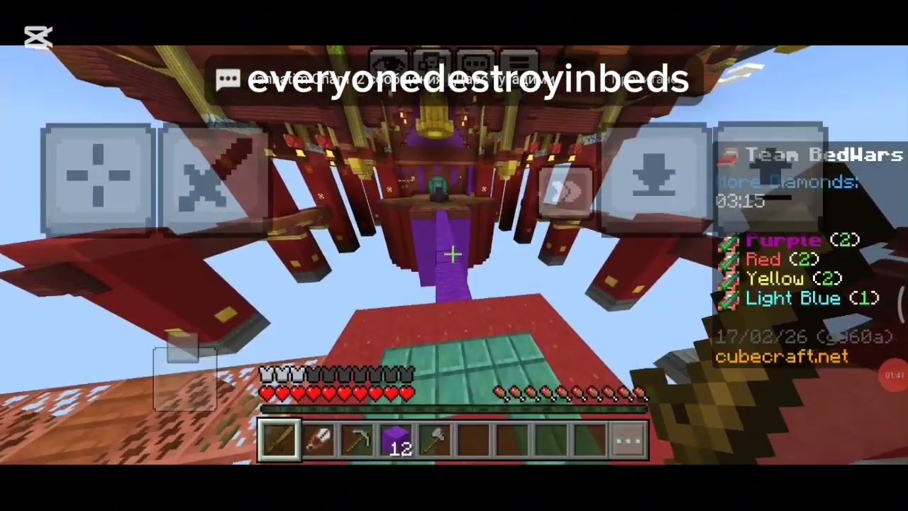 Bedwars in Cubecraft 