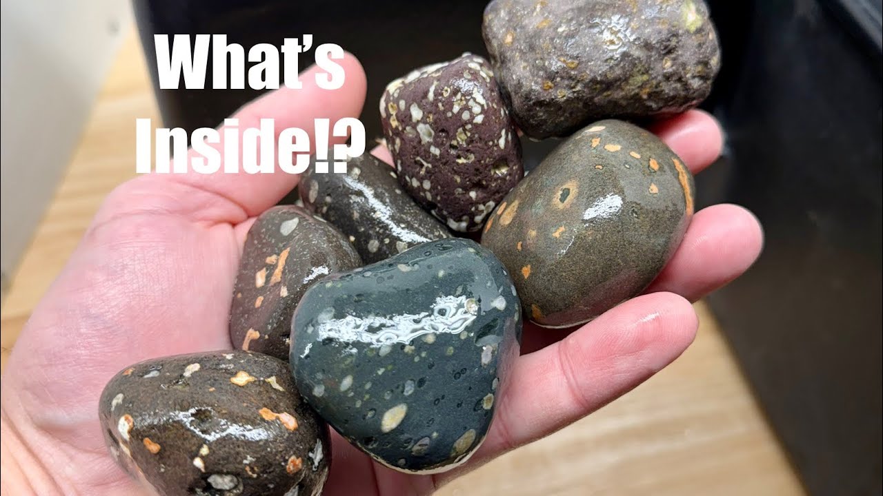 Cutting Rocks | Lake Michigan Galaxy Stones!