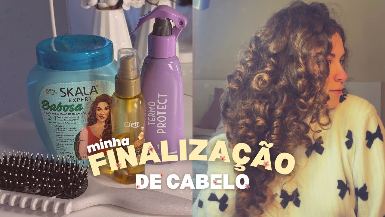 minha atual finalização de cabelo ˚.🎀༘🧸ྀི