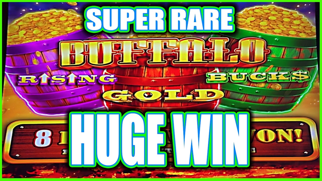 OMG RARE Triple Pop Buffalo Rising Bucks Gold! HUGE WINS Buffalo Triple Power Slot