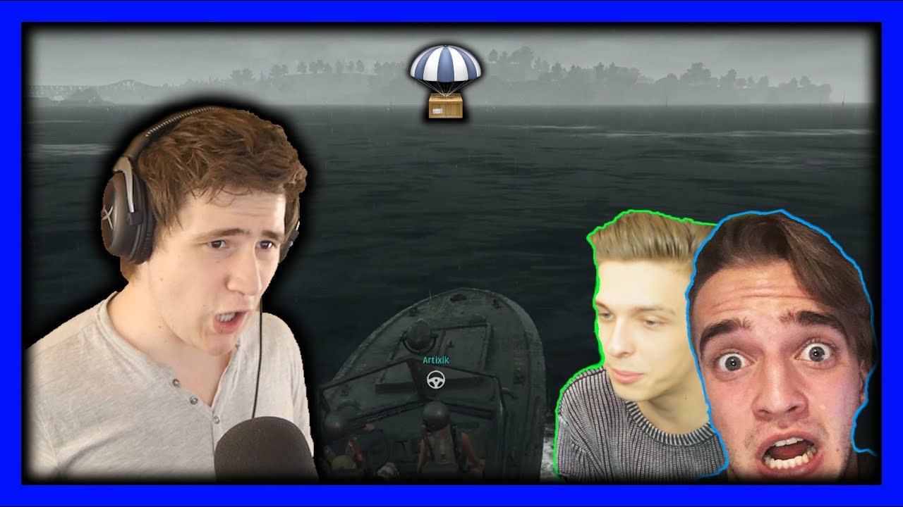 AIRDROP UPROSTŘED MOŘE!! (PUBG w/Ment & Artix)