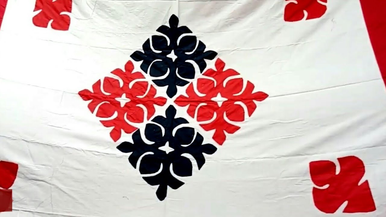NEW APLIC WORK DESIGNS CUTTING TUTORIAL FOR BED SHEET। PATCH WORK/CUTWORK/APPLIC WORK/APPLIQUE WORK।