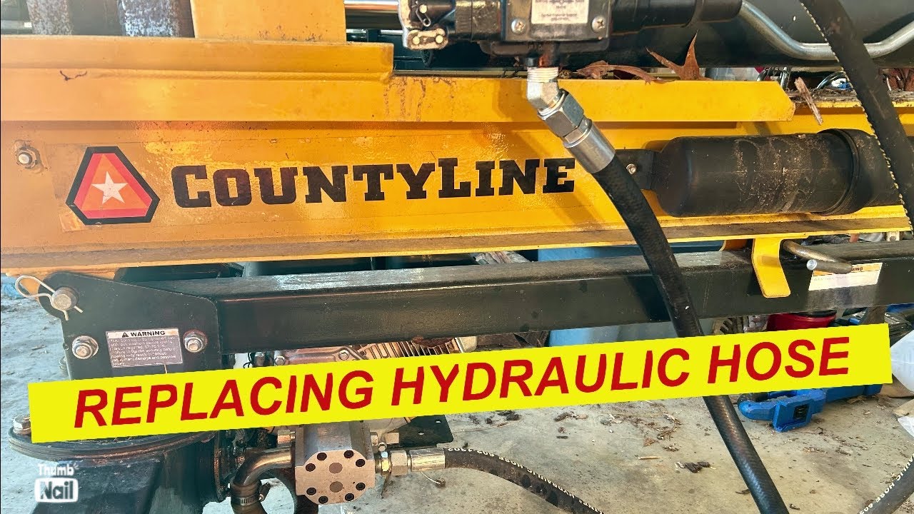 Don’t Replace Your Log Splitter Hydraulic Hose Until You Watch This (County Line 25 Ton)