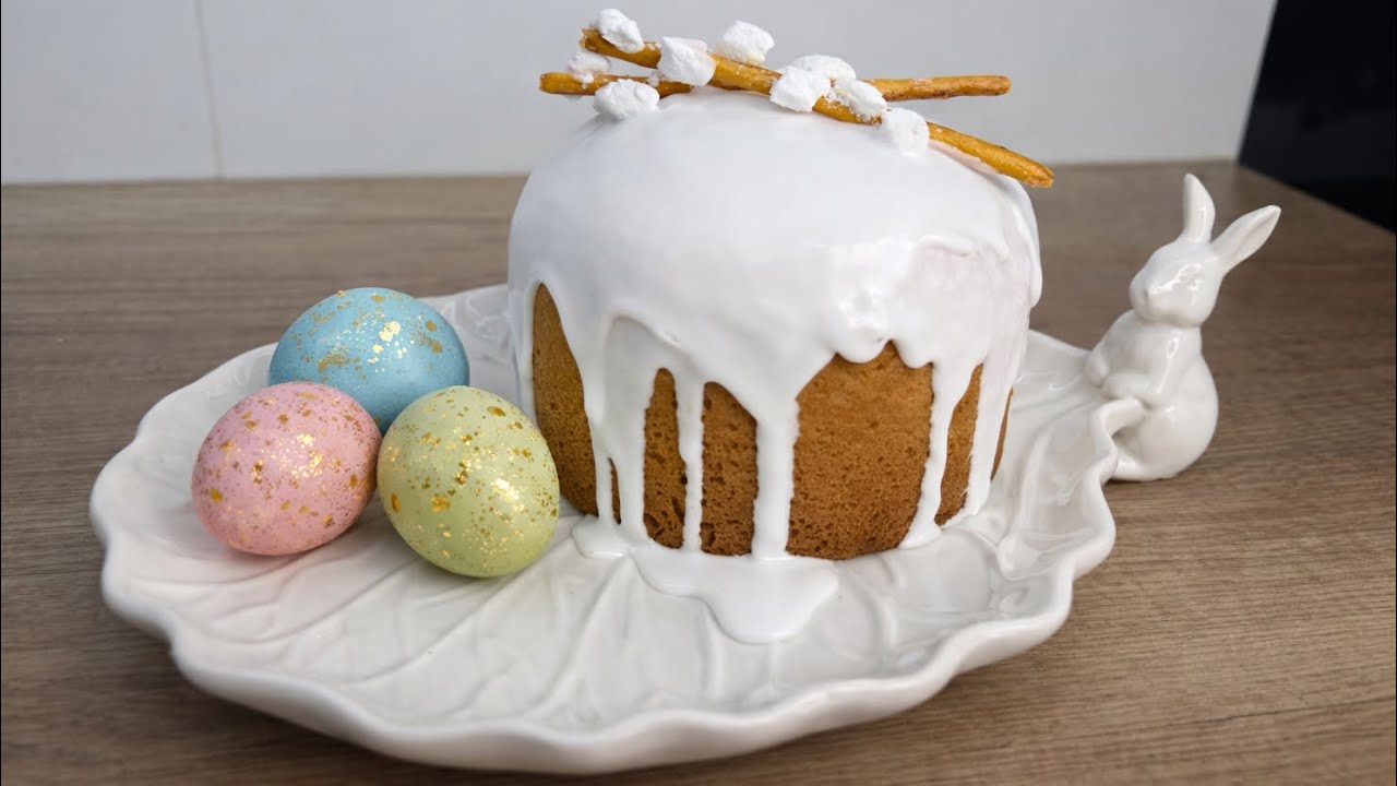 ПАСХАЛЬНЫЕ КУЛИЧИ! Мягкие и воздушные с изюмом и белковой глазурью
