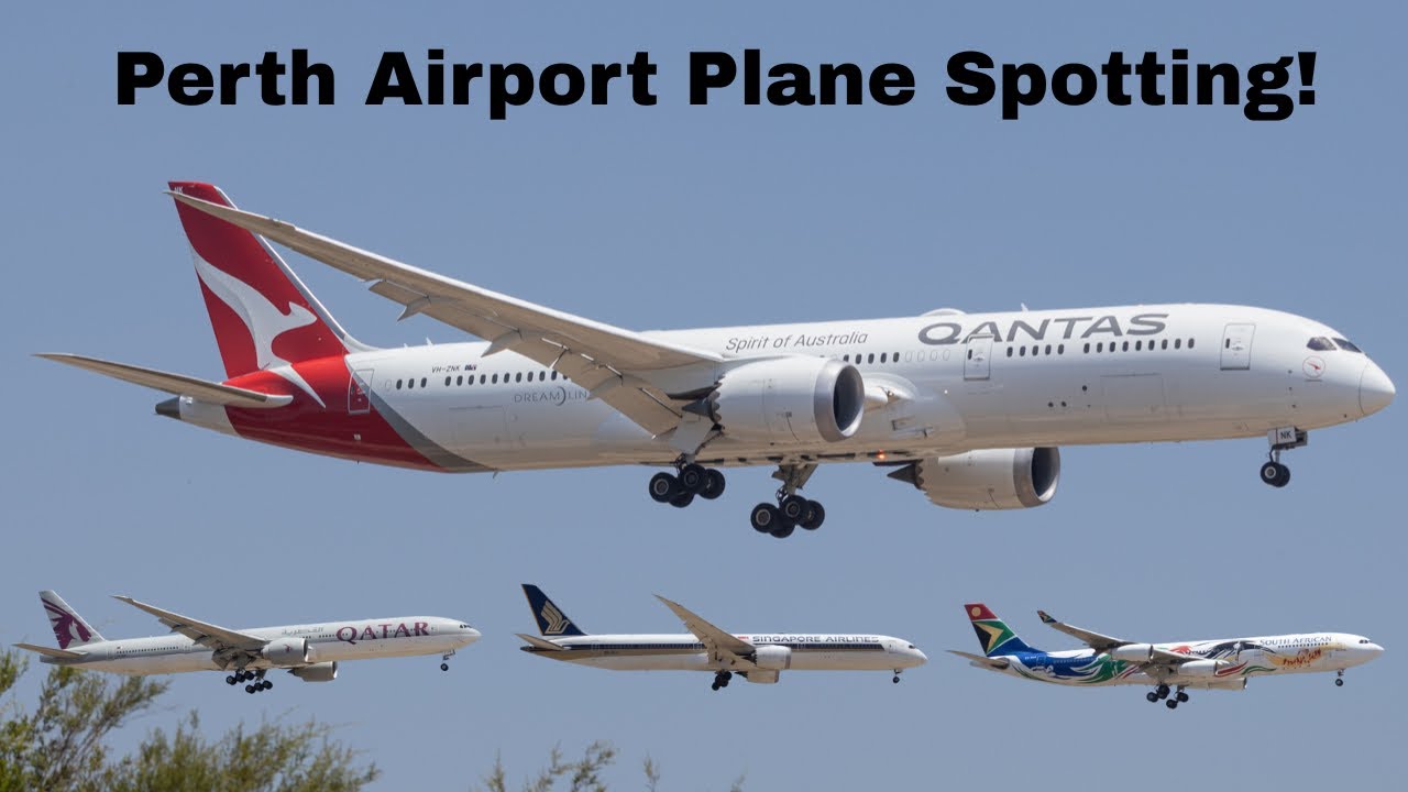 Perth International Airport Plane Spotting!! | KB.PlaneSpotting