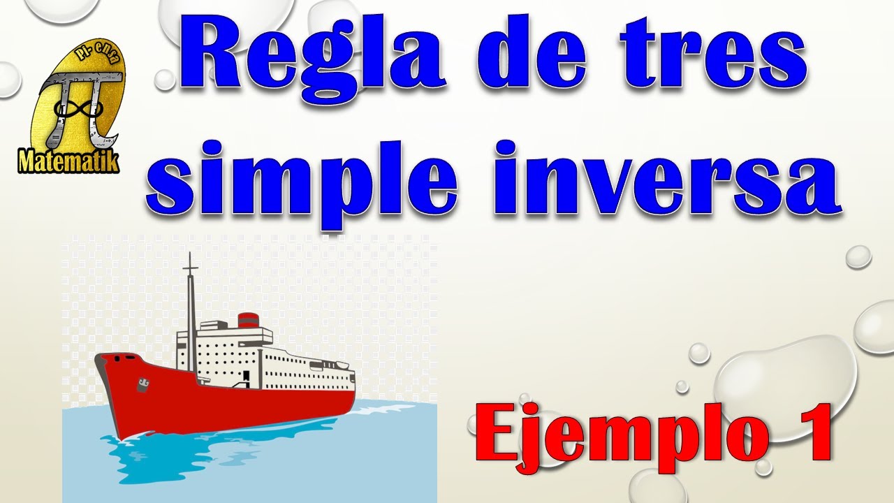 Proporcionalidad inversa | Regla de tres simple inversa | Ejemplo 1