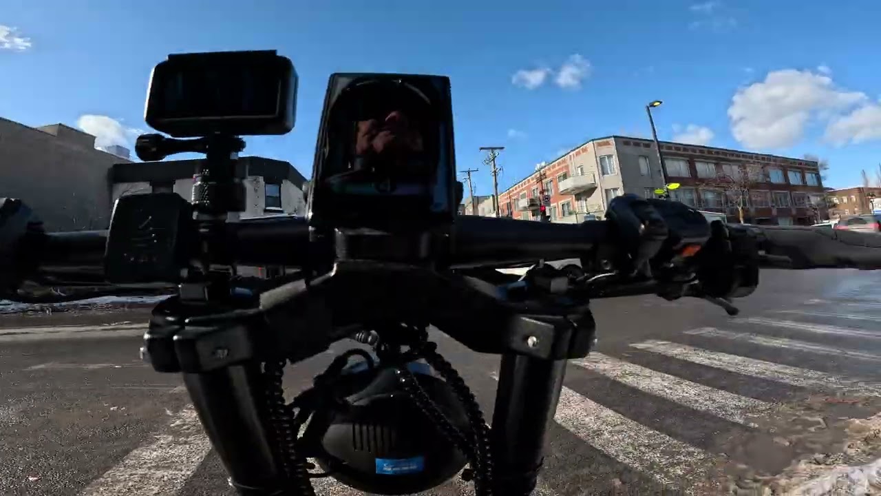 FEBRUARY RIDE CROSSING THE BRIDGE  TO MONTREAL & Teewing MARS XTR 10000W Electric Scooter  4K