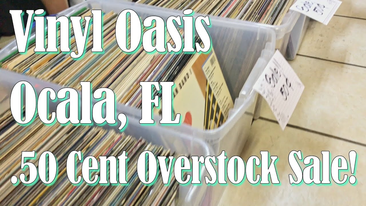 Crate Digging At A 50 Cent Overstock Sale at Vinyl Oasis, Ocala, FL