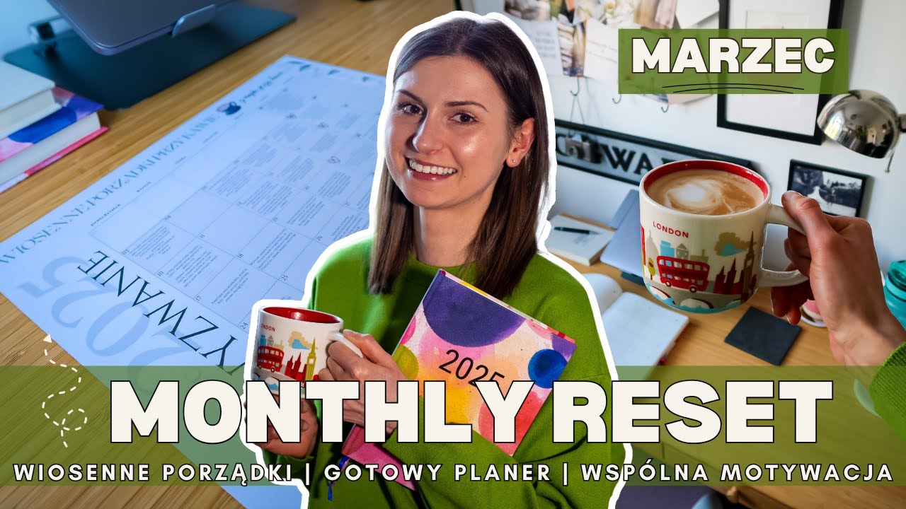 WIOSENNE PORZĄDKI 🌸 WYZWANIE SPRZĄTANIOWE 💣 PLANER DO POBRANIA ✅ WSP&Oacute;LNA MOTYWACJA 💪 MONTHLY RESET