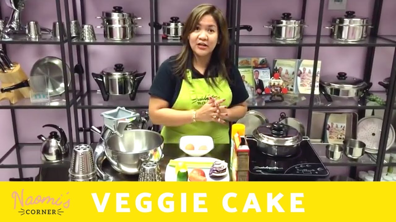 Veggie Cake with NO OIL in Saladmaster! | Naomi's Corner
