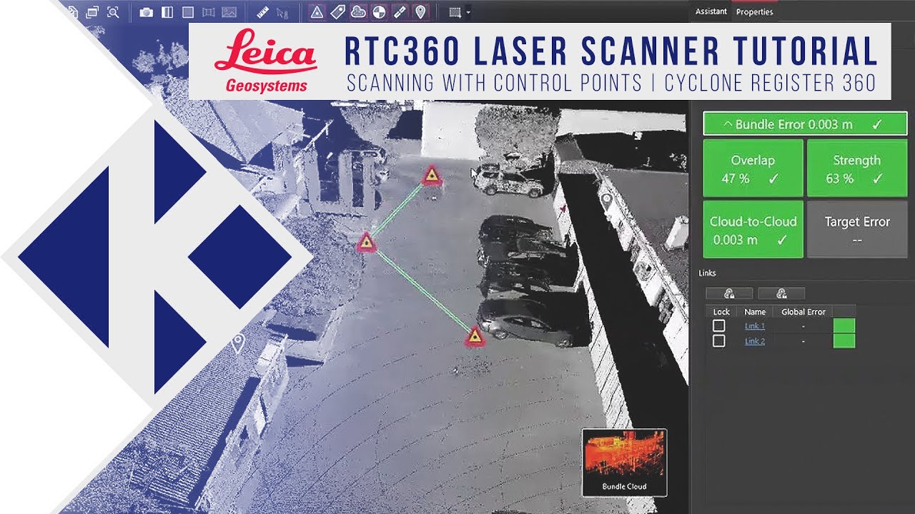 Leica RTC360 Laser Scanner Tutorial - Scanning with Control Points with Leica Cyclone Register 360.