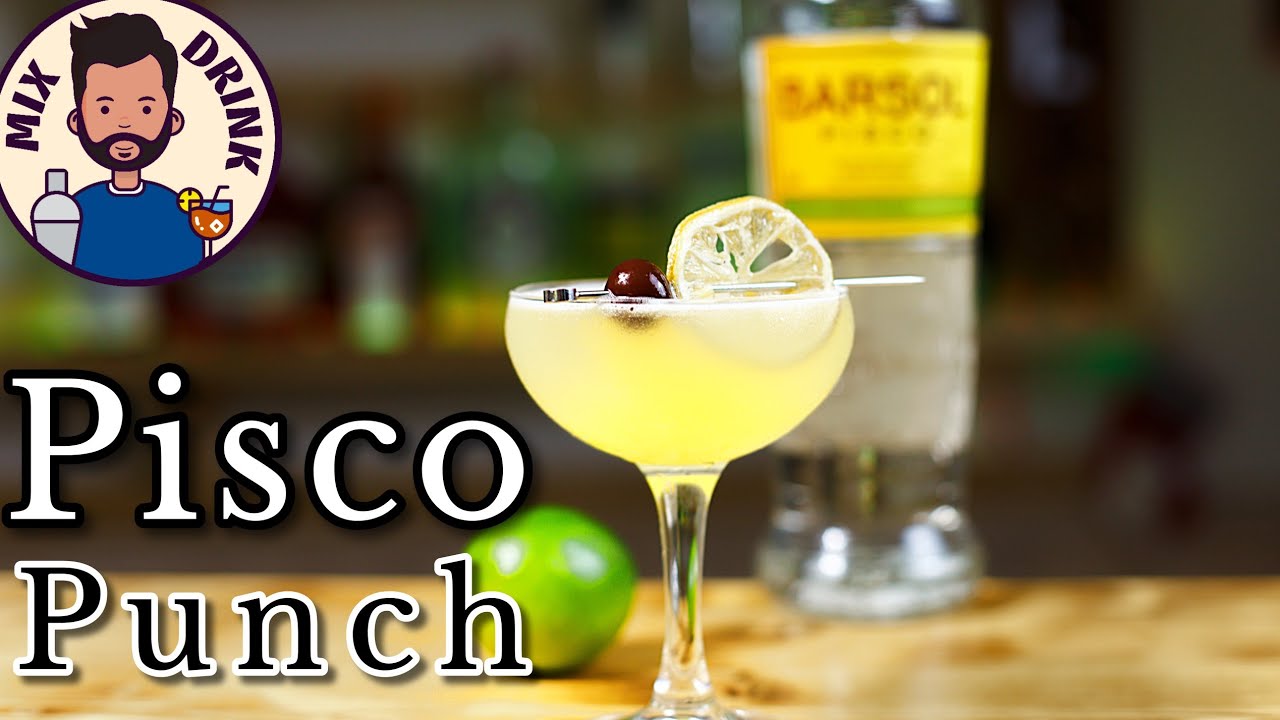 Писко Пунш - второй, популярный и простой коктейль / Pisco Punch easy cocktail