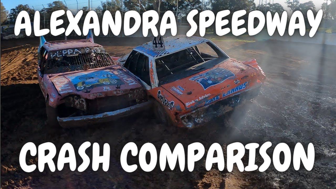 Car Crash Comparison | Alexandra Speedway | 4K