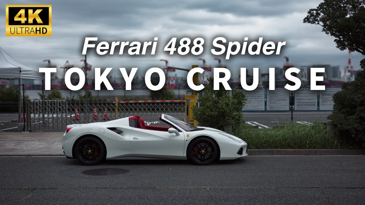 [4K POV] Ferrari 488 Spider | Relaxing Daytime Cruise in Odaiba, Tokyo 🌞🚗