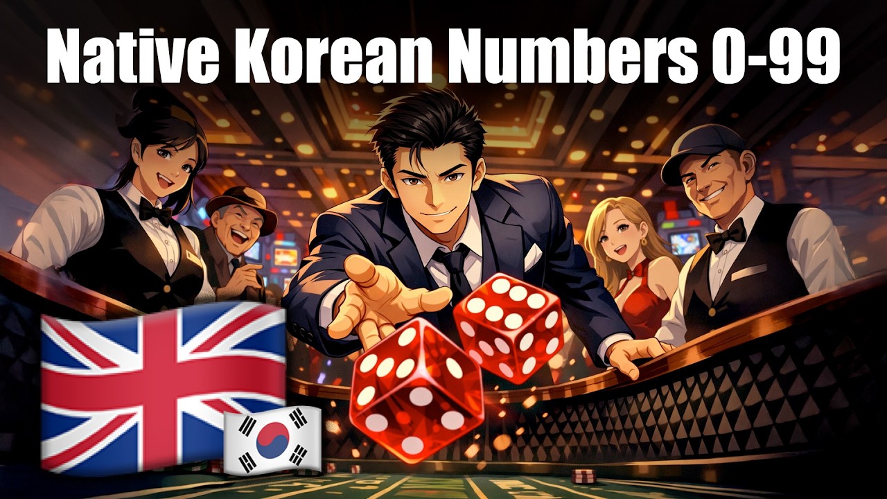 🇬🇧👉🇰🇷 | 🇰🇷🔢 Native Korean Numbers 0-99 Randomized | English/Korean