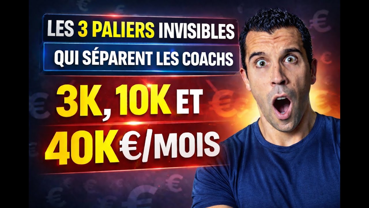 Les 3 paliers invisibles qui s&eacute;parent les coachs &agrave; 3K, 10K et 40K/mois