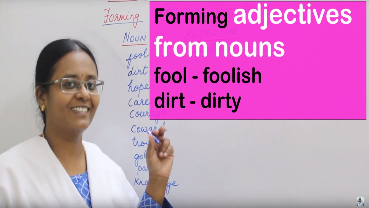 Lesson 9 | Parts of Speech in Tamil: Part 7 | Forming Adjectives from Nouns | English with Vennila