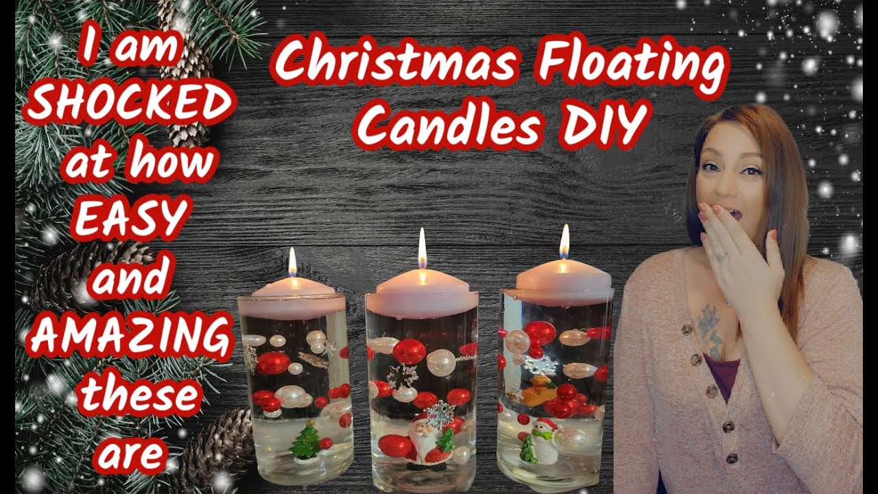 Christmas Floating Candles made with Water Gel Beads