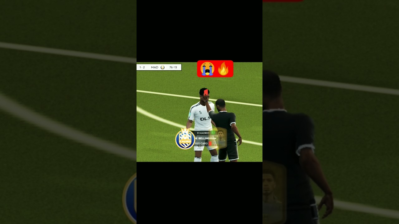 DLS - 25 BELLINGHAM RED CARD&diams;️#dls25 #fifa #football #bellingham #mbappe #realmadrid #dls #shorts