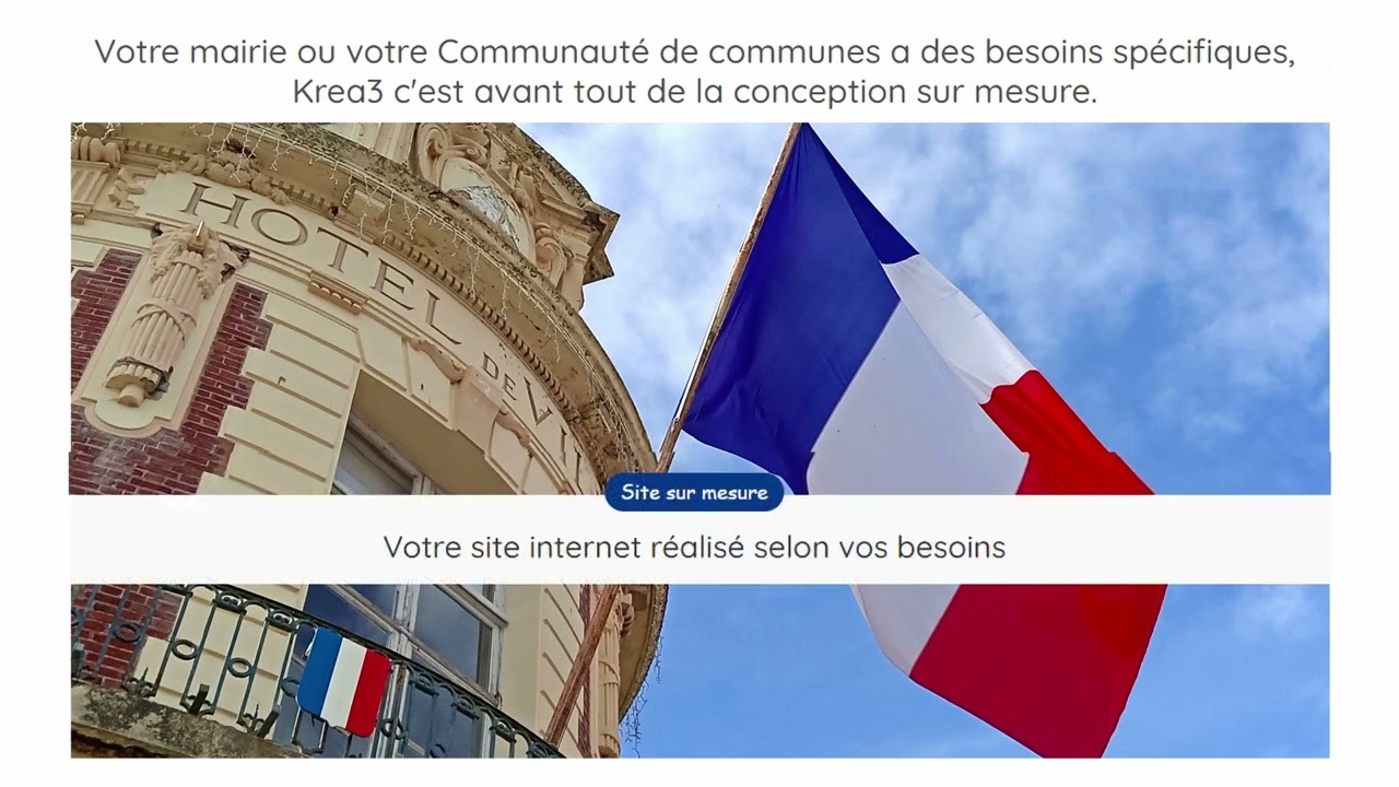 Découvrez monsitemairie.fr le site Krea3 dédié aux collectivités.