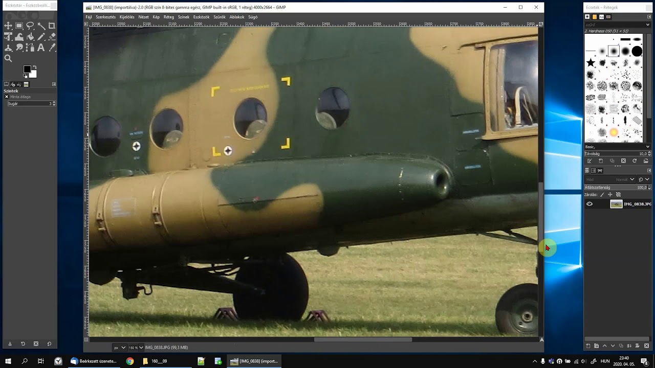 GIMP 1 - A program felhasználói felülete