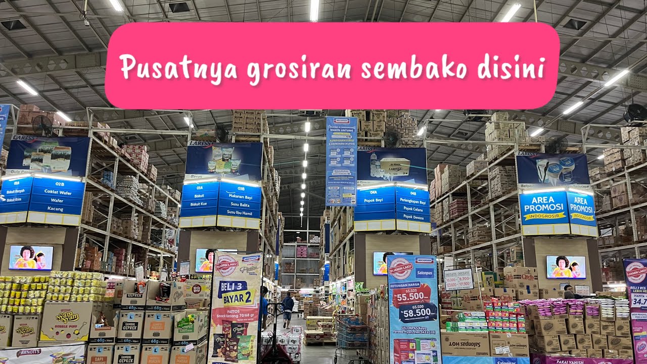 Belanja bulanan di indogrosir