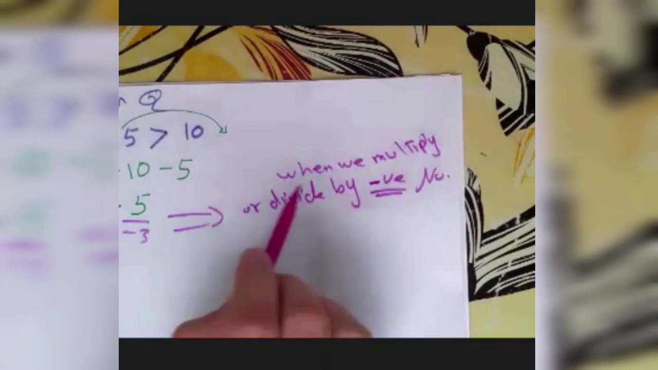 Solving Inequalities