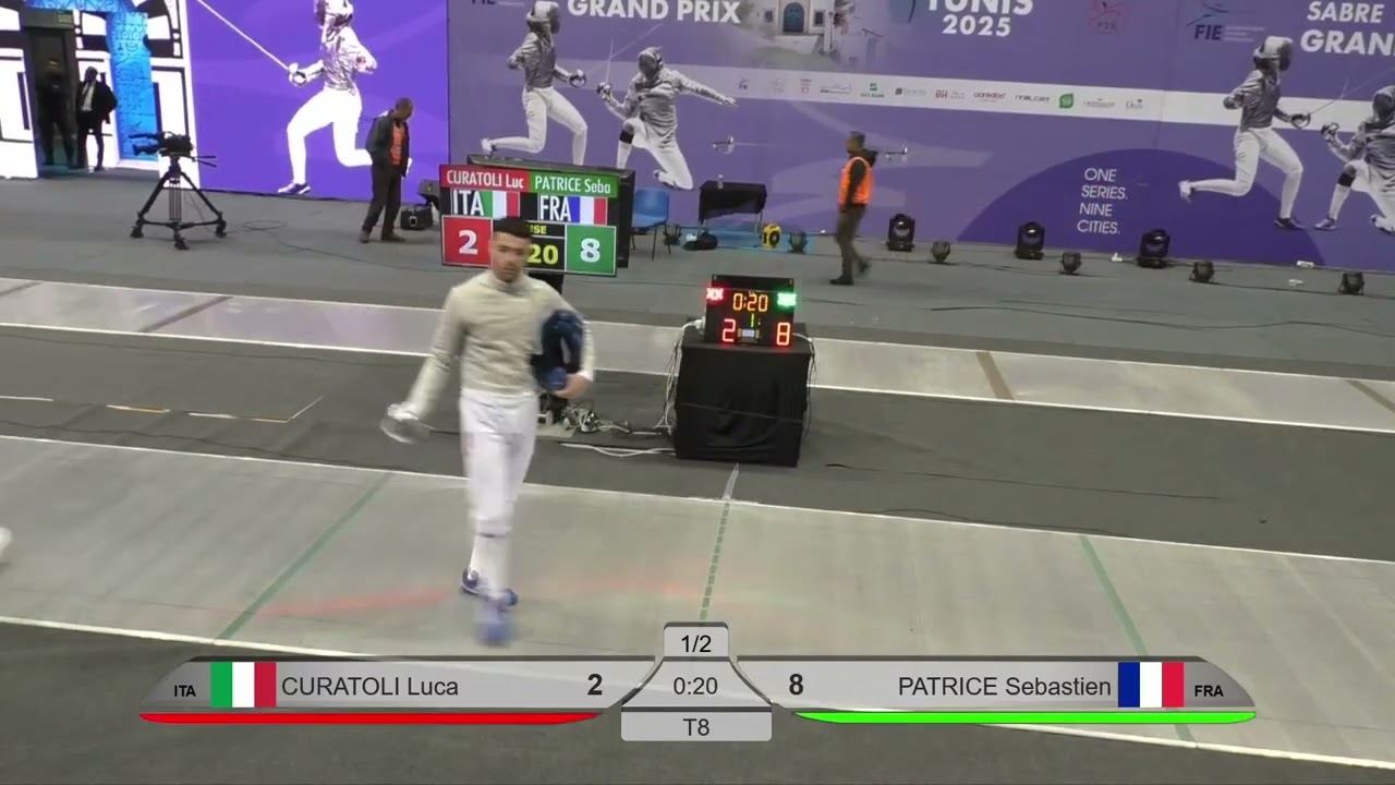 Tunis Grand Prix 2025 SMS - L8 - Luca Curatoli ITA v Sebastien Patrice FRA