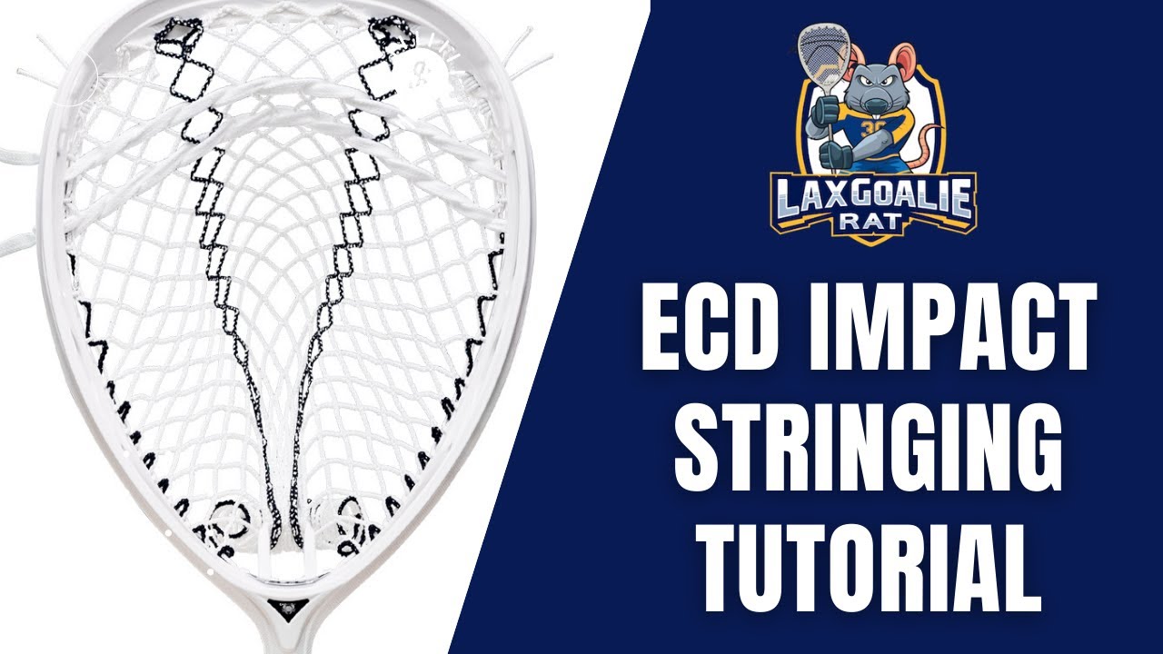 How to String the ECD Impact goalie head - Stringing Tutorial from Lax Goalie Rat intern David M.